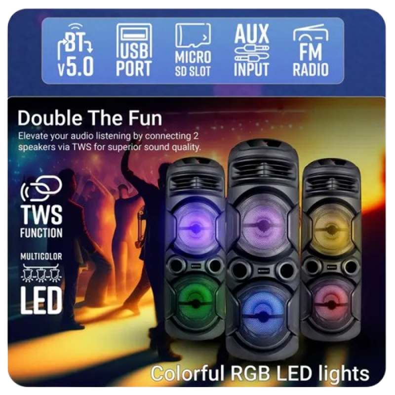 Zebronics Zeb Thump 222 | TWS Function | Black