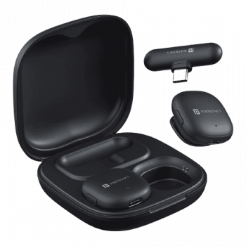 Portronics Vlogmate One Wireless Dual Microphone | Black | POR 2324