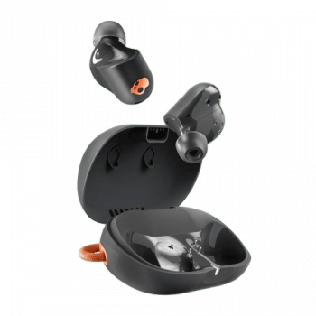 Skullcandy Sesh ANC Active in Ear Wireless Earbuds | 4 Mic Digital ANC | Black Orange