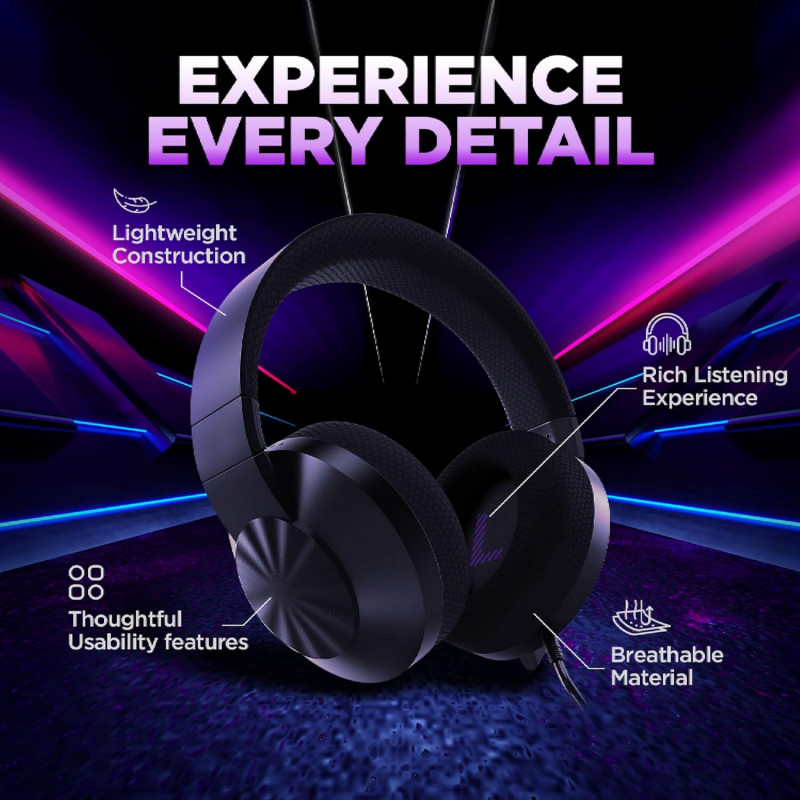Lenovo H210 Wired Gaming Headset with mic | Black | GXD1P46880 Lenovo H210 Wired Gaming Headset with mic | Black | GXD1P46880