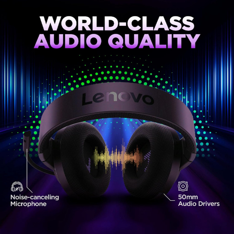 Lenovo H210 Wired Gaming Headset with mic | Black | GXD1P46880 Lenovo H210 Wired Gaming Headset with mic | Black | GXD1P46880