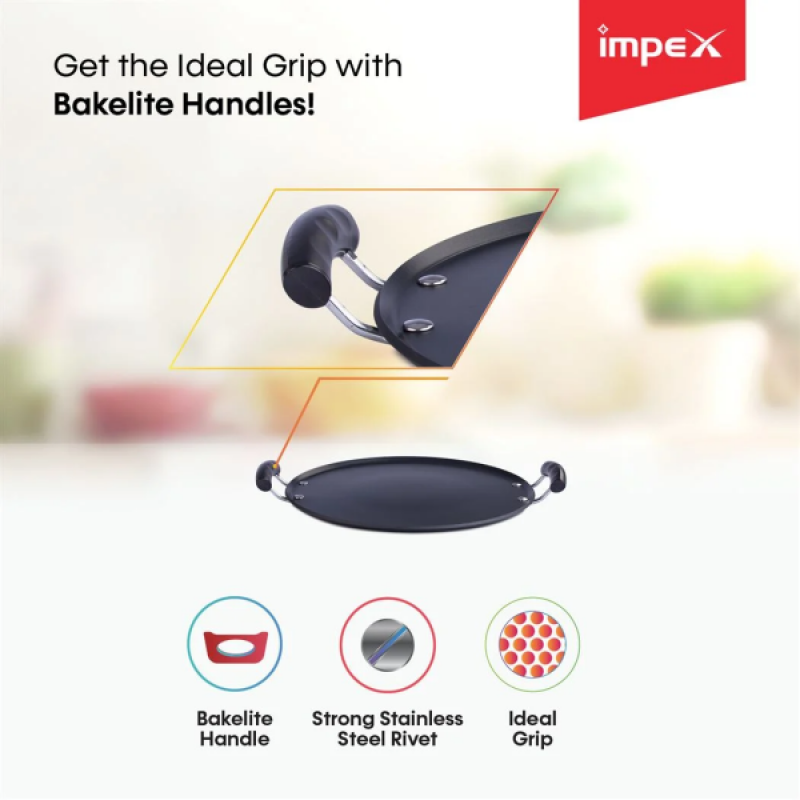 IMPEX | Non-Stick Round Pathiri Tawa | IPT 36HV IMPEX | Non-Stick Round Pathiri Tawa | IPT 36HV