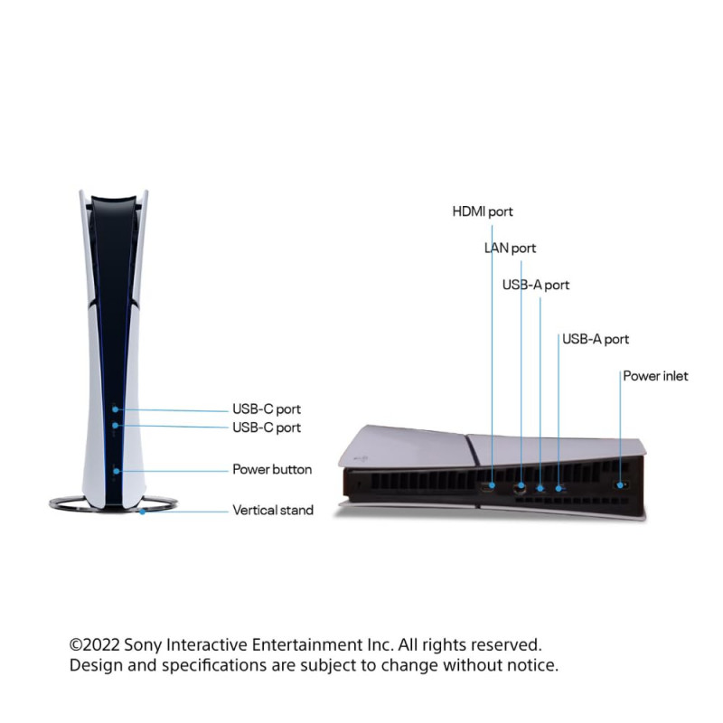 Sony PlayStation 5 | Digital Edition | Slim | Chassisis | PS5 Sony PlayStation 5 | Digital Edition | Slim | Chassisis | PS5