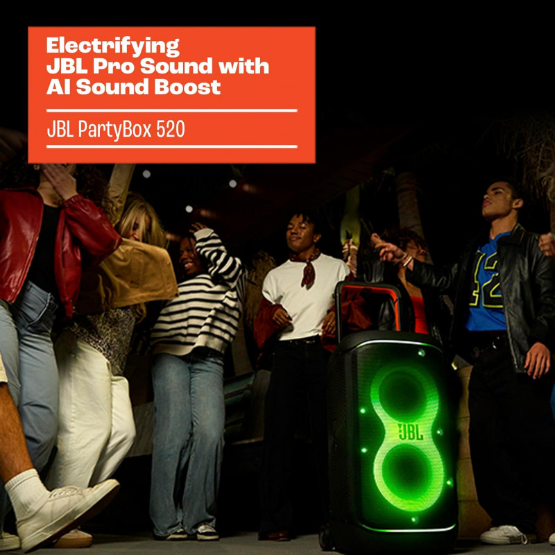 JBL PartyBox 520 Party Speaker | 400 W | JBLPARTYBOX520IN JBL PartyBox 520 Party Speaker | 400 W | JBLPARTYBOX520IN