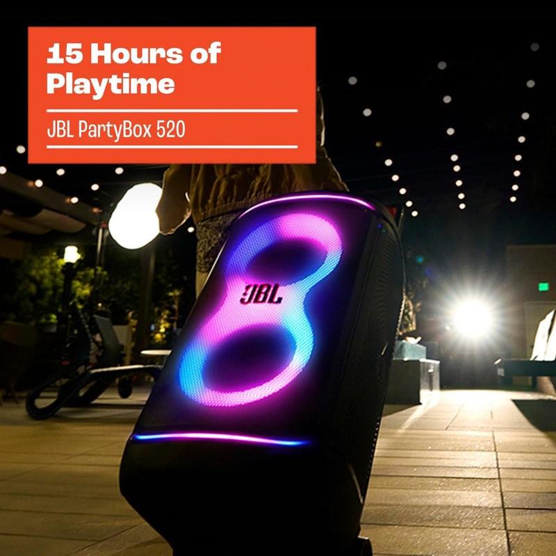 JBL PartyBox 520 Party Speaker | 400 W | JBLPARTYBOX520IN JBL PartyBox 520 Party Speaker | 400 W | JBLPARTYBOX520IN