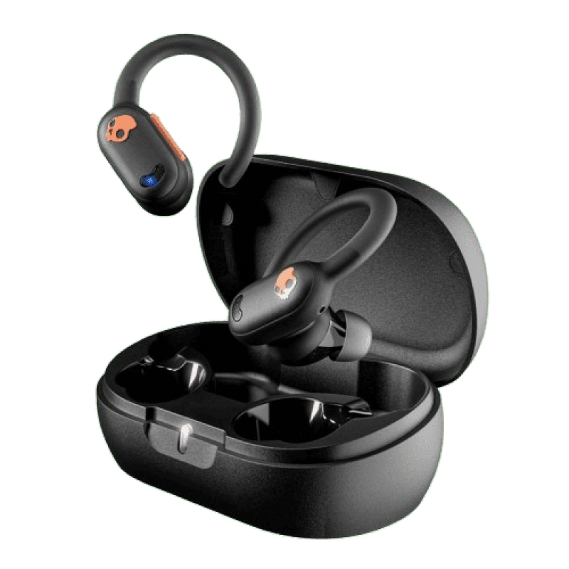 Skullcandy Push ANC Active Earbuds | Rapid Charge | Black Orange
