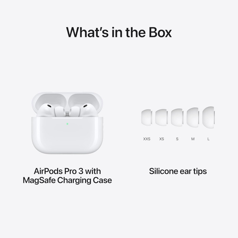 Apple AirPods Pro 3 | ANC | MagSafe Charging Case | MFHP4HN/A Apple AirPods Pro 3 | ANC | MagSafe Charging Case | MFHP4HN/A