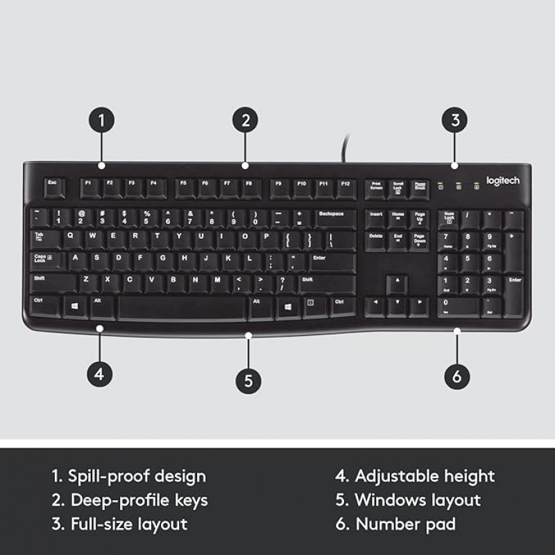 Logitech Wired Keyboard | K120 Logitech Wired Keyboard | K120