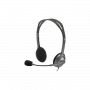 Logitech H111 Wired Stereo Headset | with Rotating Microphone | Adjustable Headband | Grey