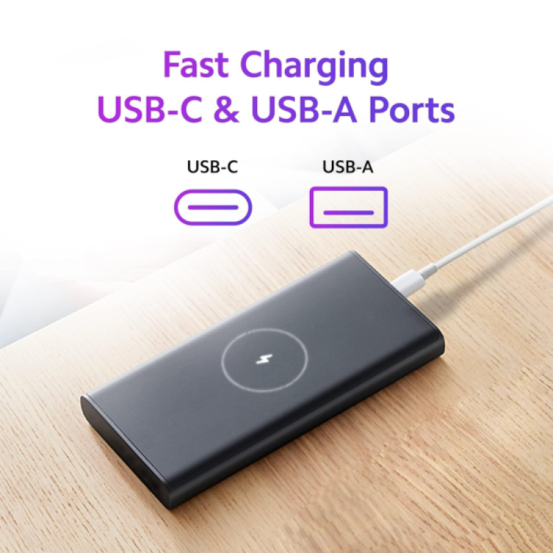Xiaomi Wireless Power Bank 10000mAh | 22.5W | Fast Charging USB-A | 10W Wireless Charging | Black Xiaomi Wireless Power Bank 10000mAh | 22.5W | Fast Charging USB-A | 10W Wireless Charging | Black