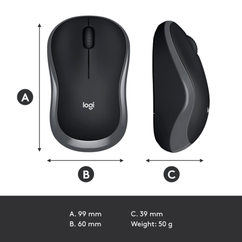 Logitech Wireless USB Mouse | M185 Logitech Wireless USB Mouse | M185