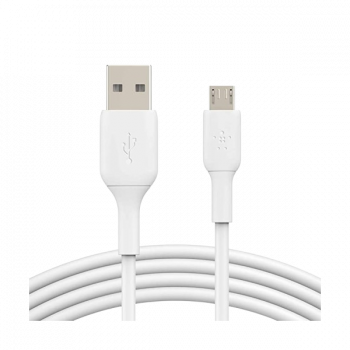 Belkin Micro USB Charging Cable | USB-A | For Android Phones and Tablets | 1 Meter | White
