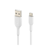 Belkin Micro USB Charging Cable | USB-A | For Android Phones and Tablets | 1 Meter | White