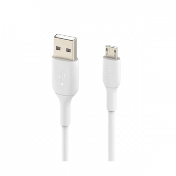 Belkin Micro USB Charging Cable | USB-A | For Android Phones and Tablets | 1 Meter | White