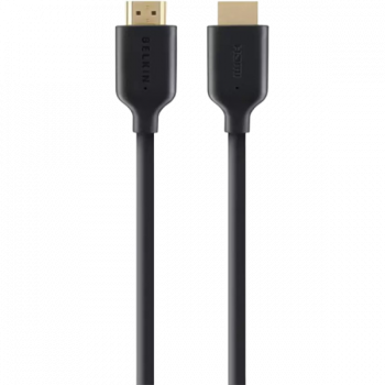 Belkin HDMI Cable | Compatible with Mobile, Laptop, Tablet, Mp3, Gaming Device | Gold Black | F3Y021QE
