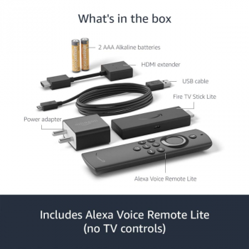 Fire TV Stick Lite 2nd Gen | Alexa Voice Remote Lite | Stream HD Quality Video