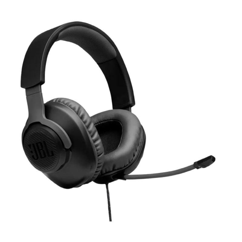 JBL Quantum 100 Wired Gaming Headset | On the Ear | Black JBL Quantum 100 Wired Gaming Headset | On the Ear | Black