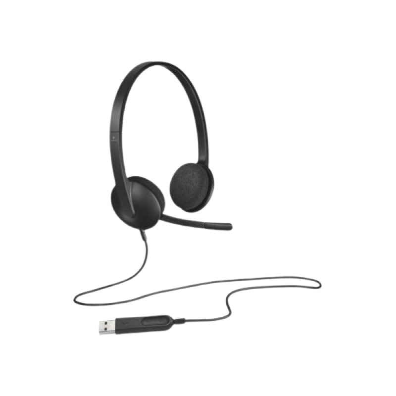 Logitech USB Headset | Wired Headset On the Ear | Black | H340 Logitech USB Headset | Wired Headset On the Ear | Black | H340