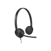 Logitech USB Headset | Wired Headset On the Ear | Black | H340 Logitech USB Headset | Wired Headset On the Ear | Black | H340