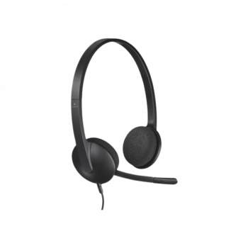 Logitech USB Headset | Wired Headset On the Ear | Black | H340