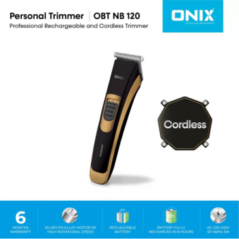 Onix Rechargeable Trimmer | Black and Gold | OBT NB Onix Rechargeable Trimmer | Black and Gold | OBT NB