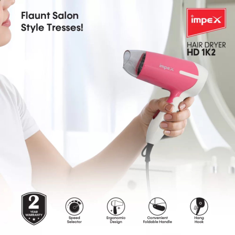 Impex Hair Dryer | HD 1K2 Impex Hair Dryer | HD 1K2