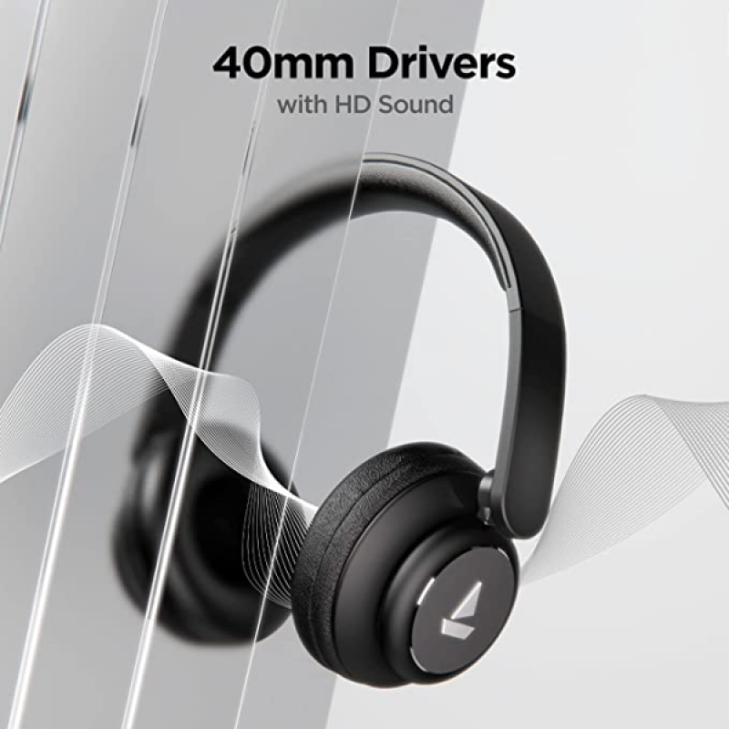 boAt Rockerz 450 Headphones | Luscious Black boAt Rockerz 450 Headphones | Luscious Black