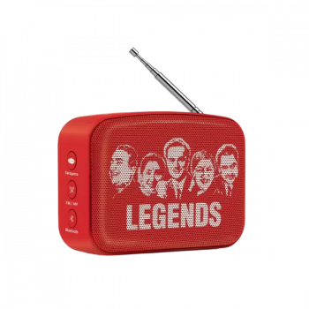 SAREGAMA Carvaan Mini Hindi Bluetooth Speaker | Sunset Red | SCM04
