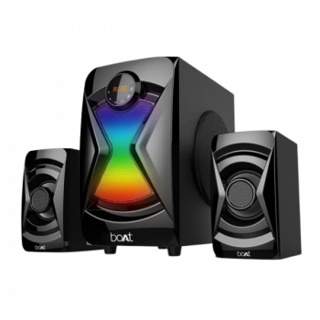 boAt Blitz 1500 Multimedia Bluetooth Home Theatre | 50 W | 2.1 Channel | Premium Black