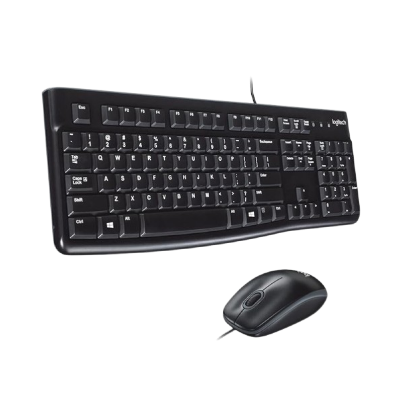 Logitech | Wired USB Keyboard and Mouse | Black | MK120 Logitech | Wired USB Keyboard and Mouse | Black | MK120