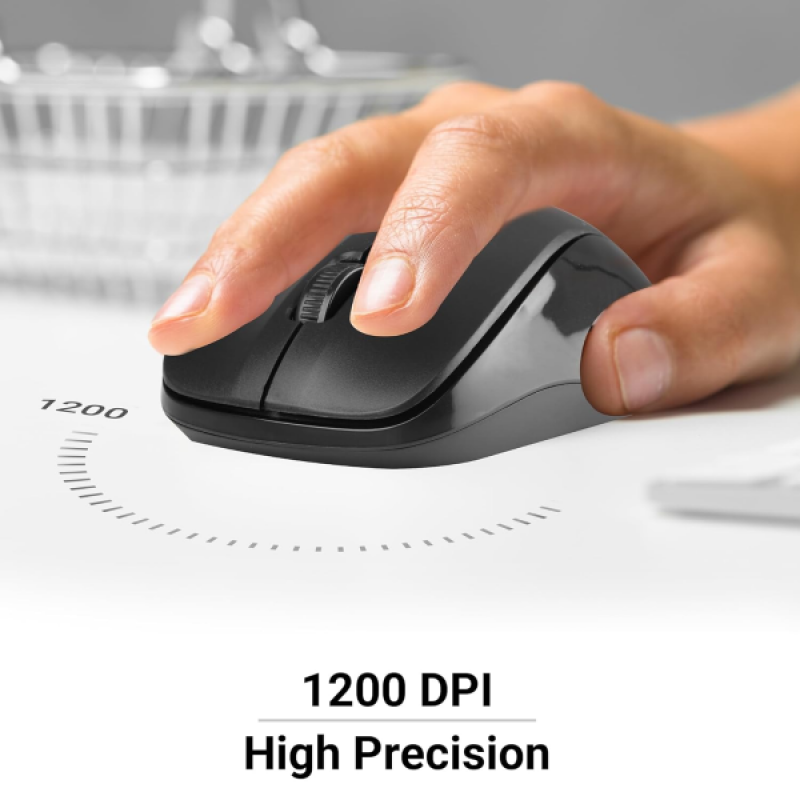 Zebronics Zeb Companion Wireless Keyboard and Mouse Combo | USB 107 | Nano Receiver | Black Zebronics Zeb Companion Wireless Keyboard and Mouse Combo | USB 107 | Nano Receiver | Black