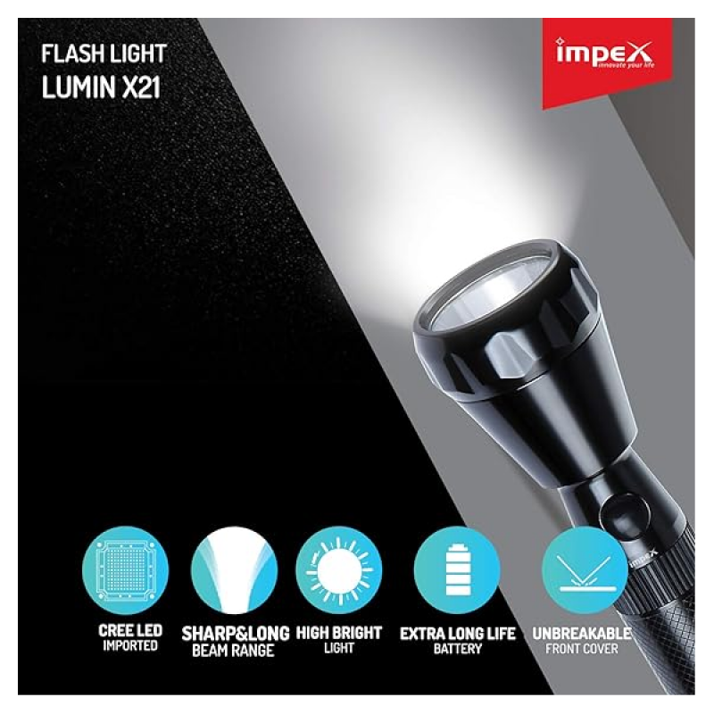Impex Flash Light X21 Torch | Lumin X21 Impex Flash Light X21 Torch | Lumin X21