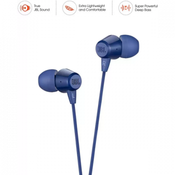 JBL Wired Headset | T50HI | In the Ear | Blue