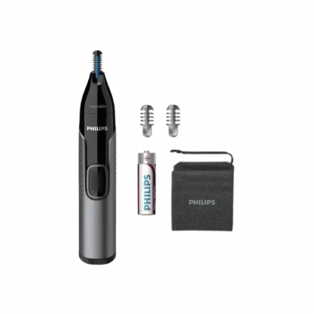 PHILIPS NT3650/16 NOSE TRIMMER Trimmer 240 min Runtime 3 Length Settings | Grey, Black |