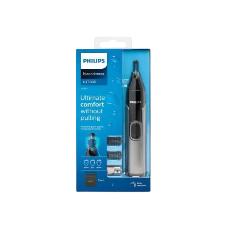 PHILIPS NT3650/16 NOSE TRIMMER Trimmer 240 min Runtime 3 Length Settings | Grey, Black | PHILIPS NT3650/16 NOSE TRIMMER Trimmer 240 min Runtime 3 Length Settings | Grey, Black |