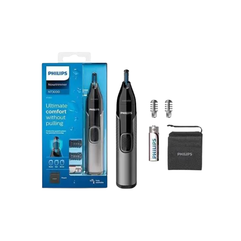 PHILIPS NT3650/16 NOSE TRIMMER Trimmer 240 min Runtime 3 Length Settings | Grey, Black | PHILIPS NT3650/16 NOSE TRIMMER Trimmer 240 min Runtime 3 Length Settings | Grey, Black |
