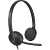 Logitech H340 USB | Wired Headset | On the Ear | Black Logitech H340 USB | Wired Headset | On the Ear | Black