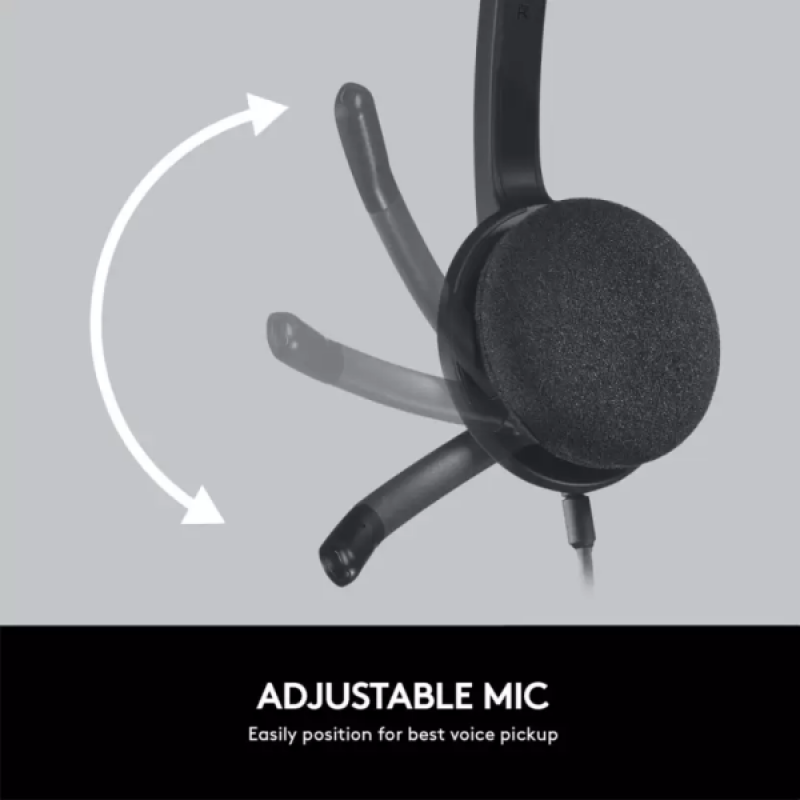 Logitech H340 USB | Wired Headset | On the Ear | Black Logitech H340 USB | Wired Headset | On the Ear | Black