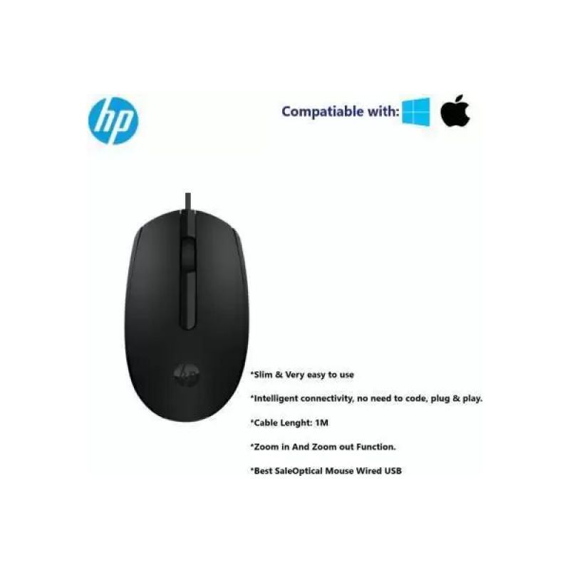 HP Wired Optical Mouse | m10 | USB 3.0 | Black HP Wired Optical Mouse | m10 | USB 3.0 | Black