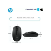 HP Wired Optical Mouse | m10 | USB 3.0 | Black HP Wired Optical Mouse | m10 | USB 3.0 | Black