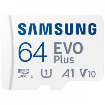 SAMSUNG Evo Plus 64 GB | MicroSDXC Class 10 | 130 MB/s Memory Card With Adapter