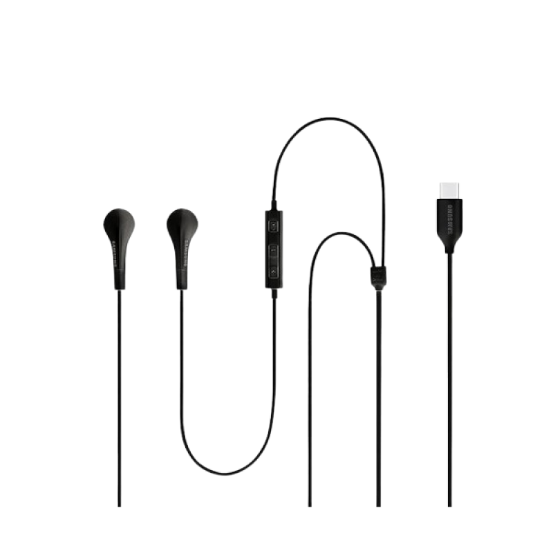 Samsung Original Type-C Wired in Ear Earphone with mic | Black | IC050 Samsung Original Type-C Wired in Ear Earphone with mic | Black | IC050