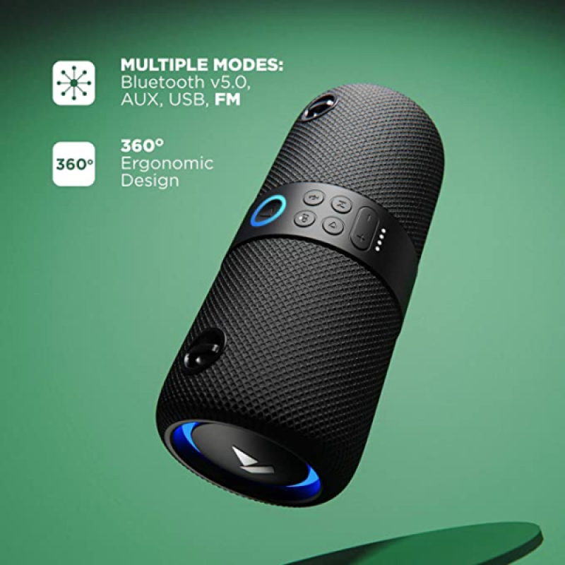 boAt Stone 1208 Bluetooth Speaker | Black boAt Stone 1208 Bluetooth Speaker | Black