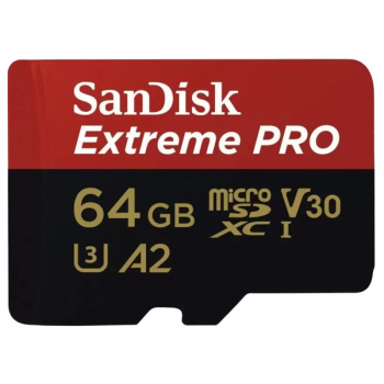 SanDisk Extreme PRO Memory Card With Adapter | 64 GB | 200 MB/s