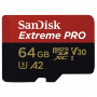 SanDisk Extreme PRO Memory Card With Adapter | 64 GB | 200 MB/s