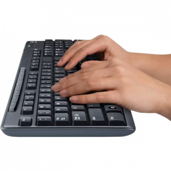 LOGITECH MK 200 MEDIA KEYBOARD AND MOUSE COMBO | Black