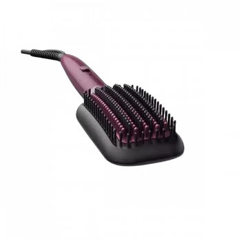 Philips Hair Straightening Brush | Silk Protect Technology I Naturally Straight hair in 5 Mins I BHH730/00