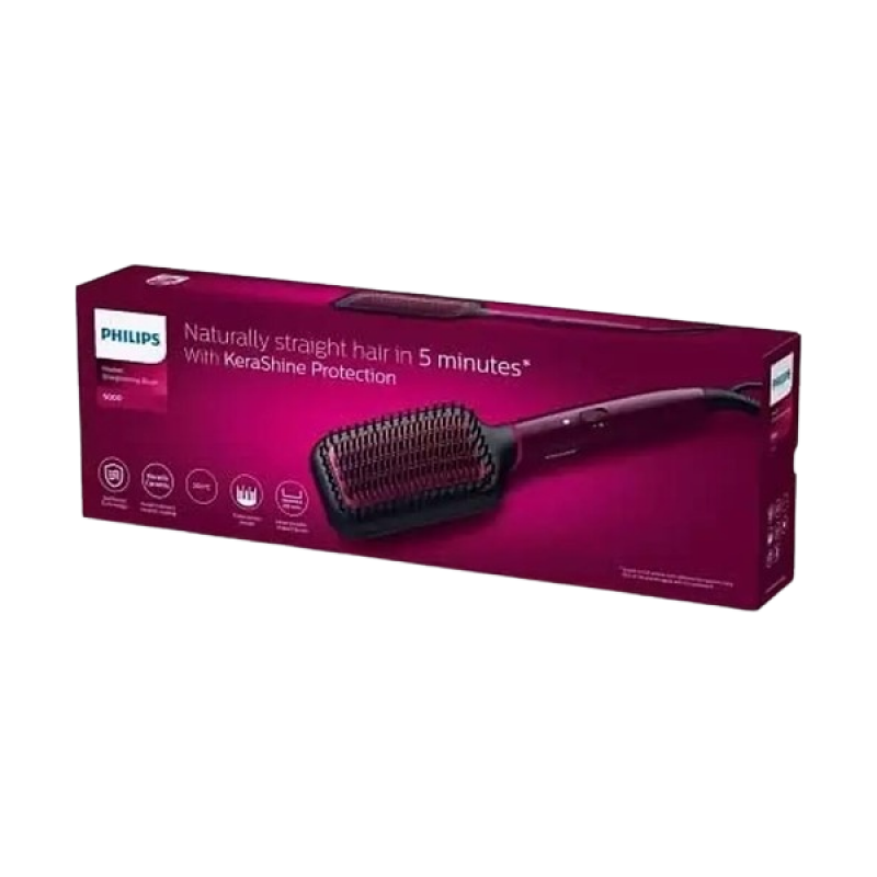 Philips Hair Straightening Brush | Silk Protect Technology I Naturally Straight hair in 5 Mins I BHH730/00 Philips Hair Straightening Brush | Silk Protect Technology I Naturally Straight hair in 5 Mins I BHH730/00