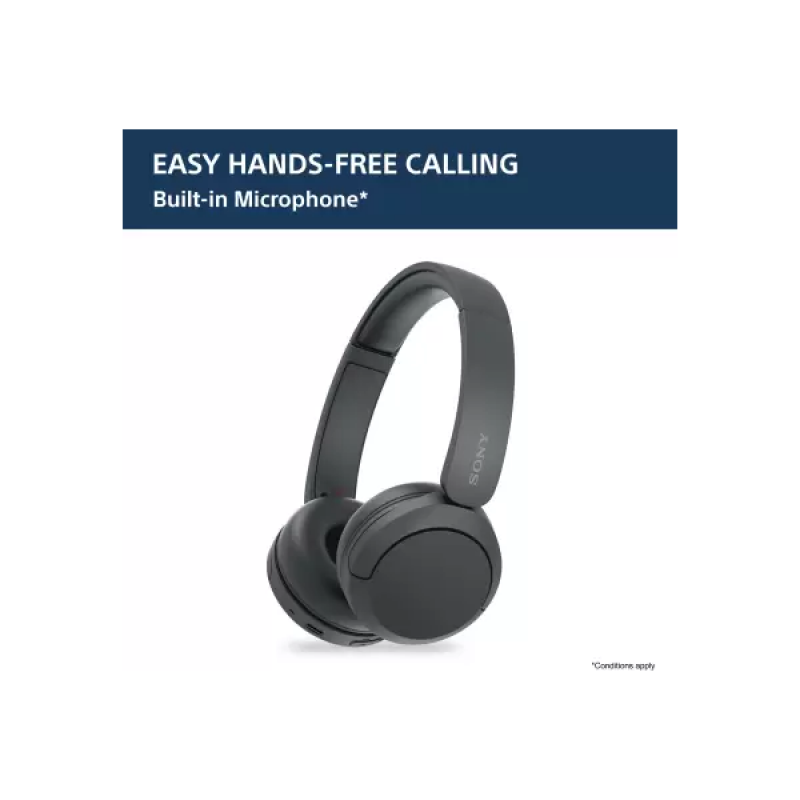 Sony Wireless Bluetooth Headphones | Mic | Up to 50Hrs Battery | Black | WH-CH520 Sony Wireless Bluetooth Headphones | Mic | Up to 50Hrs Battery | Black | WH-CH520