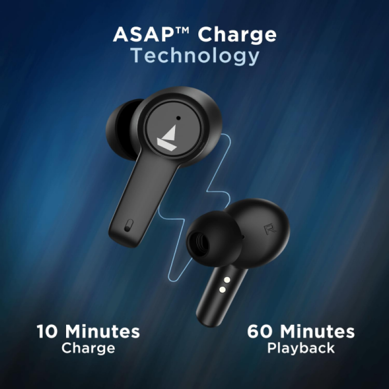 boAt Airdopes 411 ANC Bluetooth Headset | Black Storm boAt Airdopes 411 ANC Bluetooth Headset | Black Storm